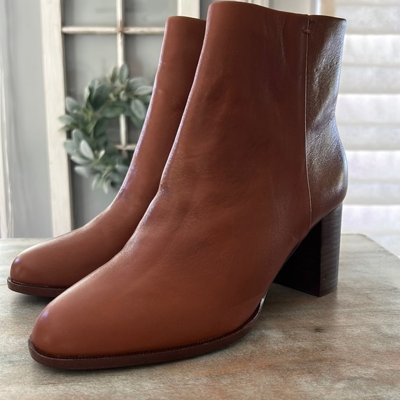 Madewell Shoes - Madewell "The Mira" Leather brown heeled boot. Women's size 9.5. Beautiful!